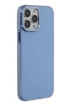 Mey İthalat®  iPhone 14 Pro Kılıf Anka PC Sert Metal Kapak - Mavi