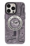 Mey İthalat®  iPhone 14 Pro Kılıf Apollo Magneticsafe Desenli Kapak - Apollo Mor - 5