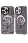 Mey İthalat®  iPhone 14 Pro Kılıf Apollo Magneticsafe Desenli Kapak - Apollo Mor - 5