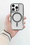 Mey İthalat®  iPhone 14 Pro Kılıf Boyi Magsafe Silikon Kapak - Siyah