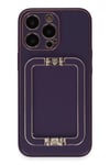 Mey İthalat®  iPhone 14 Pro Kılıf Coco Elit Kapak - Derin Mor
