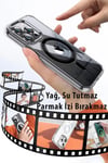 Mey İthalat®  iPhone 14 Pro Kılıf Crystal Magsafe Kapak - Siyah