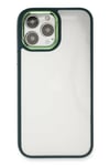 Mey İthalat®  iPhone 14 Pro Kılıf Dora Kapak - Haki Yeşil