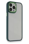 Mey İthalat®  iPhone 14 Pro Kılıf Dora Kapak - Haki Yeşil