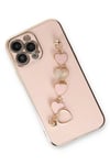Mey İthalat®  iPhone 14 Pro Kılıf Esila Silikon - Pudra