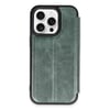 Mey İthalat®  iPhone 14 Pro Kılıf Flip Cover - Koyu Yeşil