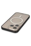 Mey İthalat®  iPhone 14 Pro Kılıf Grand Magneticsafe Kapak - Siyah