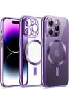 Mey İthalat®  iPhone 14 Pro Kılıf Kross Magneticsafe Kapak - Mor