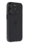 Mey İthalat®  iPhone 14 Pro Kılıf Luko Lens Silikon - Siyah
