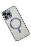 Mey İthalat®  iPhone 14 Pro Kılıf Magneticsafe Lazer Silikon - Sierra Blue