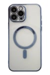 Mey İthalat®  iPhone 14 Pro Kılıf Magneticsafe Lazer Silikon - Sierra Blue