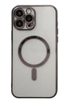 Mey İthalat®  iPhone 14 Pro Kılıf Magneticsafe Lazer Silikon - Siyah