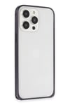 Mey İthalat®  iPhone 14 Pro Kılıf Metal Bumper Magneticsafe Kapak - Derin Mor