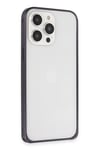 Mey İthalat®  iPhone 14 Pro Kılıf Metal Bumper Magneticsafe Kapak - Derin Mor