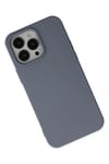 Mey İthalat®  iPhone 14 Pro Kılıf Nano içi Kadife Silikon - Gri