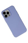 Mey İthalat®  iPhone 14 Pro Kılıf Nano içi Kadife Silikon - Lila