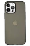 Mey İthalat®  iPhone 14 Pro Kılıf Pc Sert Şeffaf Kapak - Siyah