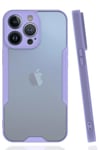 Mey İthalat®  iPhone 14 Pro Kılıf Platin Silikon - Lila