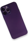 Mey İthalat®  iPhone 14 Pro Kılıf PP Ultra İnce Kapak - Mor