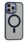 Mey İthalat®  iPhone 14 Pro Kılıf Room Magneticsafe Silikon - Lacivert