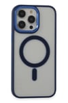 Mey İthalat®  iPhone 14 Pro Kılıf Room Magneticsafe Silikon - Lacivert