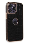 Mey İthalat®  iPhone 14 Pro Kılıf Snake Kapak - Siyah
