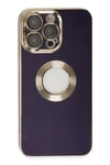 Mey İthalat®  iPhone 14 Pro Kılıf Store Silikon - Derin Mor