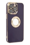 Mey İthalat®  iPhone 14 Pro Kılıf Store Silikon - Derin Mor