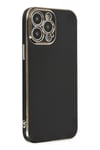 Mey İthalat®  iPhone 14 Pro Kılıf Volet Silikon - Siyah