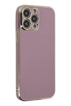 Mey İthalat®  iPhone 14 Pro Kılıf Volet Silikon - Mor