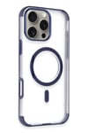 Mey İthalat®  iPhone 14 Pro Max Hilton Magsafe Kapak - Lacivert
