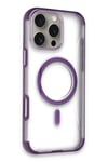 Mey İthalat®  iPhone 14 Pro Max Hilton Magsafe Kapak - Derin Mor