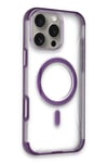 Mey İthalat®  iPhone 14 Pro Max Hilton Magsafe Kapak - Derin Mor