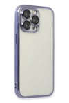 Mey İthalat®  iPhone 14 Pro Max Kılıf  Lensli Silikon - Mor