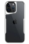 Mey İthalat®  iPhone 14 Pro Max Kılıf Boyi Silikon Kapak - Gümüş