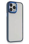 Mey İthalat®  iPhone 14 Pro Max Kılıf Dora Kapak - Mavi