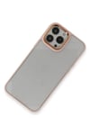 Mey İthalat®  iPhone 14 Pro Max Kılıf Dora Kapak - Pudra