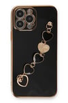 Mey İthalat®  iPhone 14 Pro Max Kılıf Esila Silikon - Siyah