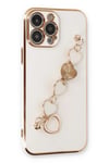 Mey İthalat®  iPhone 14 Pro Max Kılıf Esila Silikon - Beyaz