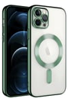 Mey İthalat®  iPhone 14 Pro Max Kılıf Kross Magneticsafe Kapak - Koyu Yeşil