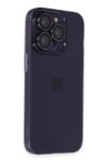 Mey İthalat®  iPhone 14 Pro Max Kılıf Luko Lens Silikon - Derin Mor