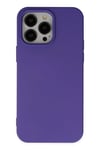Mey İthalat®  iPhone 14 Pro Max Kılıf Nano içi Kadife Silikon - Mor