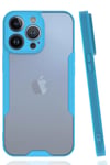 Mey İthalat®  iPhone 14 Pro Max Kılıf Platin Silikon - Mavi