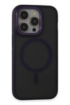 Mey İthalat®  iPhone 14 Pro Max Kılıf Rocky Magsafe Kapak - Derin Mor