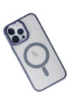 Mey İthalat®  iPhone 14 Pro Max Kılıf Room Magneticsafe Silikon - Sierra Blue
