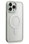 Mey İthalat®  iPhone 14 Pro Max Kılıf Room Magneticsafe Silikon - Su Yeşili