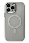 Mey İthalat®  iPhone 14 Pro Max Kılıf Room Magneticsafe Silikon - Su Yeşili