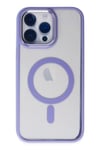 Mey İthalat®  iPhone 14 Pro Max Kılıf Room Magneticsafe Silikon - Lila