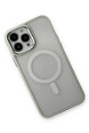 Mey İthalat®  iPhone 14 Pro Max Kılıf Room Magneticsafe Silikon - Su Yeşili