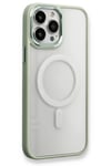 Mey İthalat®  iPhone 14 Pro Max Kılıf Room Magneticsafe Silikon - Su Yeşili